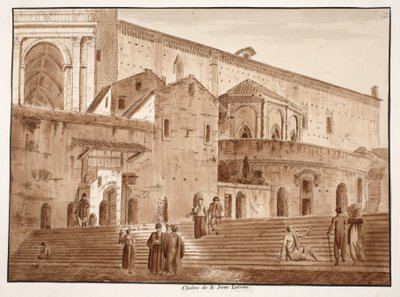 Het klooster van St. John Latran, 1833 door Agostino Tofanelli